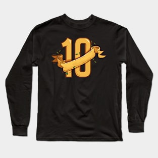 Exclusive Number 10 Long Sleeve T-Shirt